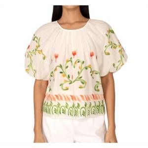 NEW BANJANAN oana puffy sleeves top in watermelon